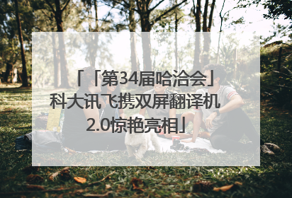 「第34届哈洽会」科大讯飞携双屏翻译机2.0惊艳亮相