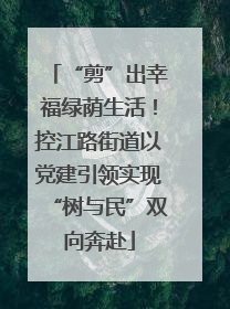 “剪”出幸福绿荫生活！控江路街道以党建引领实现“树与民”双向奔赴