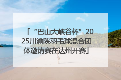 “巴山大峡谷杯”2025川渝陕羽毛球混合团体邀请赛在达州开赛