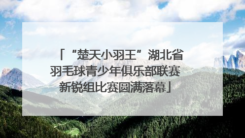 “楚天小羽王”湖北省羽毛球青少年俱乐部联赛新锐组比赛圆满落幕