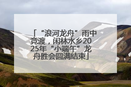 “浪河龙舟”雨中竞渡，闲林水乡2025年“小端午”龙舟胜会圆满结束