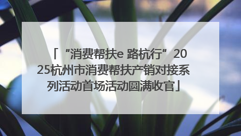 “消费帮扶e 路杭行”2025杭州市消费帮扶产销对接系列活动首场活动圆满收官