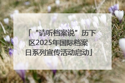 “请听档案说”历下区2025年国际档案日系列宣传活动启动