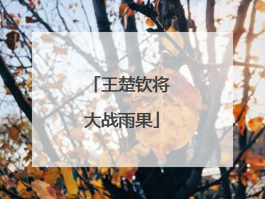 王楚钦将大战雨果