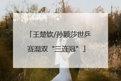 王楚钦/孙颖莎世乒赛混双“三连冠”