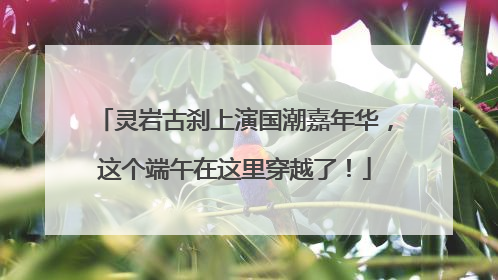 灵岩古刹上演国潮嘉年华，这个端午在这里穿越了！