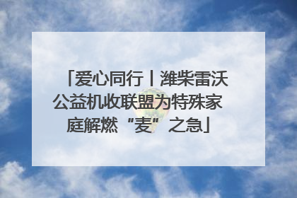 爱心同行丨潍柴雷沃公益机收联盟为特殊家庭解燃“麦”之急