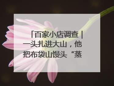 百家小店调查｜一头扎进大山，他把布袋山馒头“蒸”出新花样