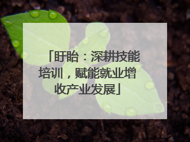 盱眙：深耕技能培训，赋能就业增收产业发展