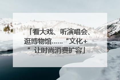 看大戏、听演唱会、逛博物馆……“文化+”让时尚消费扩容