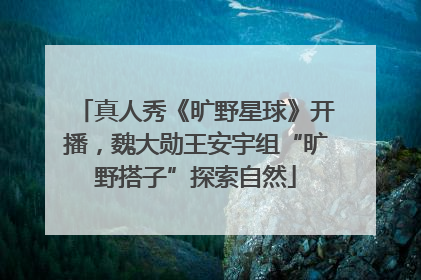 真人秀《旷野星球》开播，魏大勋王安宇组“旷野搭子”探索自然