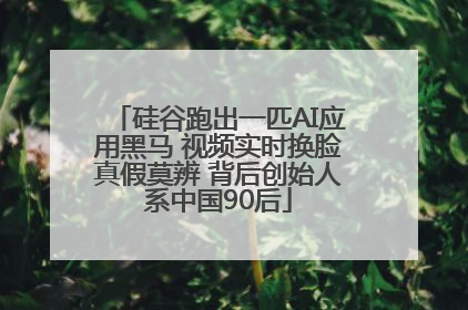硅谷跑出一匹AI应用黑马 视频实时换脸真假莫辨 背后创始人系中国90后