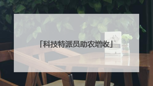 科技特派员助农增收