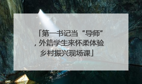 第一书记当“导师”，外籍学生来怀柔体验乡村振兴现场课