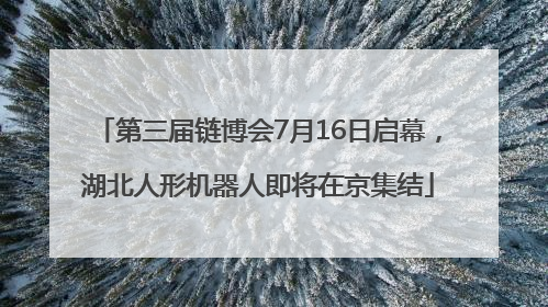 第三届链博会7月16日启幕，湖北人形机器人即将在京集结