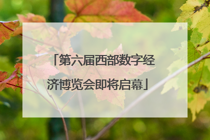第六届西部数字经济博览会即将启幕