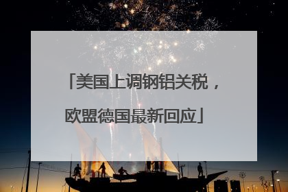 美国上调钢铝关税，欧盟德国最新回应