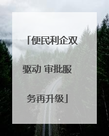 便民利企双驱动 审批服务再升级