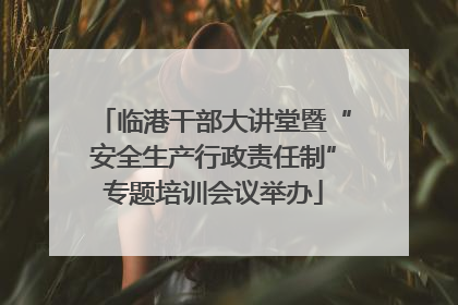 临港干部大讲堂暨“安全生产行政责任制”专题培训会议举办