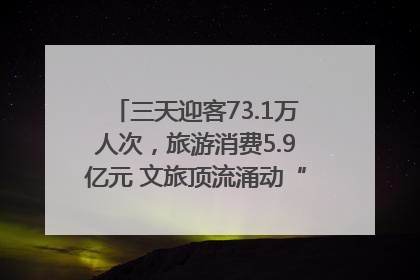 三天迎客73.1万人次，旅游消费5.9亿元 文旅顶流涌动“江宁style”