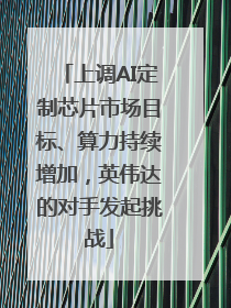 上调AI定制芯片市场目标、算力持续增加，英伟达的对手发起挑战