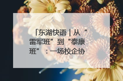东湖快语｜从“雷军班”到“泰康班”：一场校企协同的“接力赛”