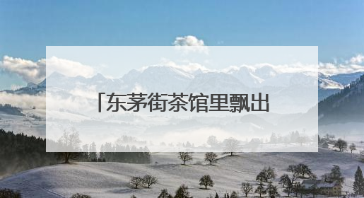 东茅街茶馆里飘出“童年的歌谣”