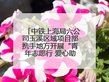 中铁上海局六公司玉溪区域项目部携手地方开展“青年志愿行 爱心助高考”活动