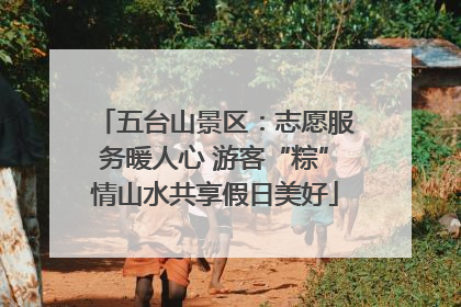 五台山景区：志愿服务暖人心 游客“粽”情山水共享假日美好