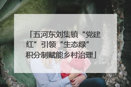 五河东刘集镇“党建红”引领“生态绿” 积分制赋能乡村治理