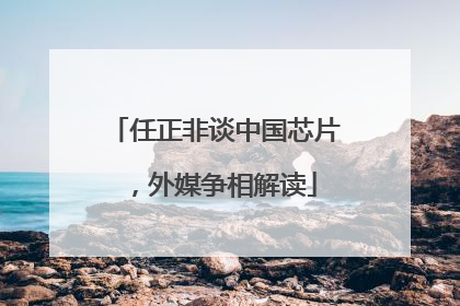 任正非谈中国芯片，外媒争相解读