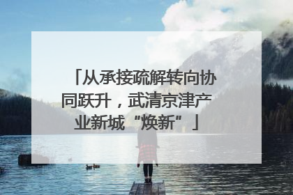 从承接疏解转向协同跃升，武清京津产业新城“焕新”