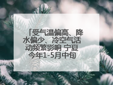 受气温偏高、降水偏少、冷空气活动频繁影响 宁夏今年1-5月中旬现10次定级沙尘天气过程