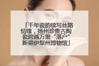 千年瓷韵续写丝路情缘，扬州珍贵古陶瓷跨越万里“落户”新疆伊犁州博物馆