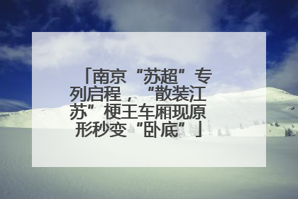 南京“苏超”专列启程，“散装江苏”梗王车厢现原形秒变“卧底”