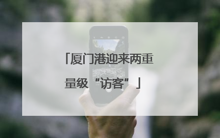 厦门港迎来两重量级“访客”