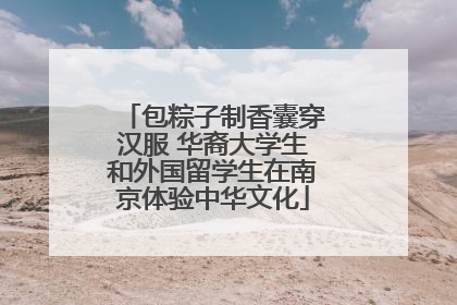 包粽子制香囊穿汉服 华裔大学生和外国留学生在南京体验中华文化