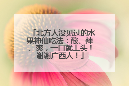 北方人没见过的水果神仙吃法：酸、辣、爽，一口就上头！谢谢广西人！