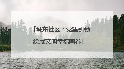 城东社区：党建引领绘就文明幸福画卷
