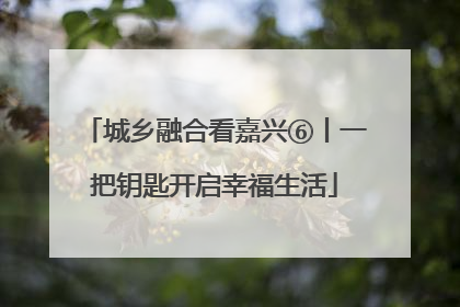 城乡融合看嘉兴⑥丨一把钥匙开启幸福生活