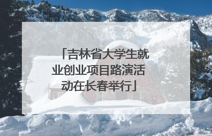 吉林省大学生就业创业项目路演活动在长春举行