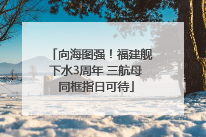 向海图强！福建舰下水3周年 三航母同框指日可待
