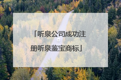 听泉公司成功注册听泉鉴宝商标