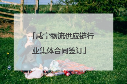 咸宁物流供应链行业集体合同签订