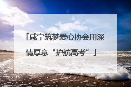 咸宁筑梦爱心协会用深情厚意“护航高考”