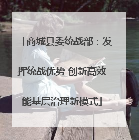 商城县委统战部：发挥统战优势 创新高效能基层治理新模式