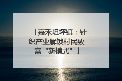 嘉禾坦坪镇：针织产业解锁村民致富“新模式”