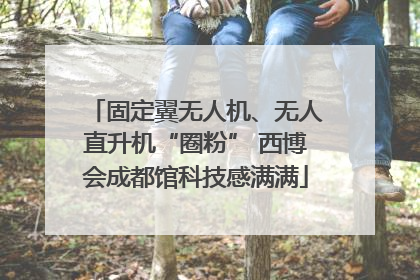 固定翼无人机、无人直升机“圈粉” 西博会成都馆科技感满满