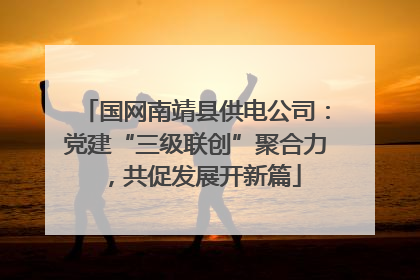 国网南靖县供电公司：党建“三级联创”聚合力，共促发展开新篇