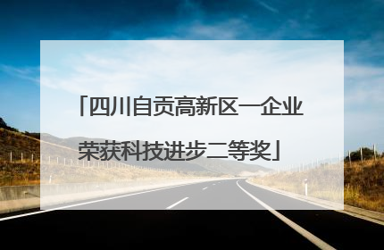 四川自贡高新区一企业荣获科技进步二等奖